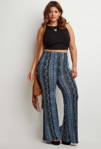 Extra Large Floral Flare Pants