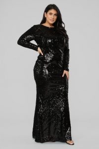 Full Sleeve Glittered Dress 5X