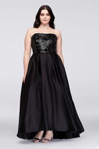 Plus Sized Black Gown