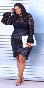 Sequinned Skirt In Plus Size