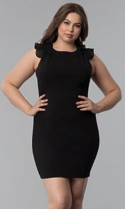 Black Sheath Dress Plus Sized
