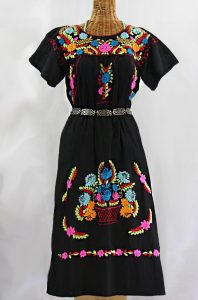 Floral Embroidery Dress In Plus Size