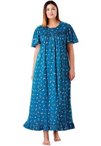 Long Plus Size Nursing Nightgown