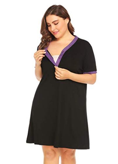 15 Best Plus Size Nursing Nightgowns and Robe Set | Attire Plus Size