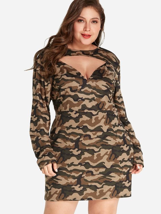 Plus Size Camo Dress | Plus Size Camouflage Dresses – Attire Plus Size