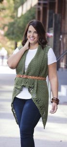 Plus Size Crochet Vest