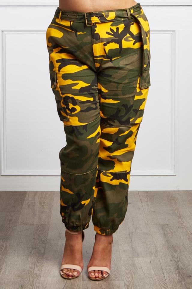 women's plus size camouflage pants