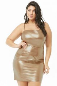 Women's Plus Size Metallic Dress
