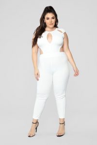All White Plus Size Jumpsuit