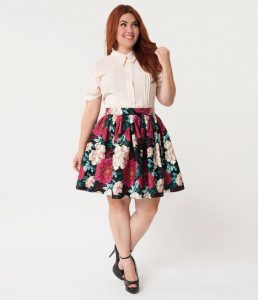 Floral Plus Size Skirts