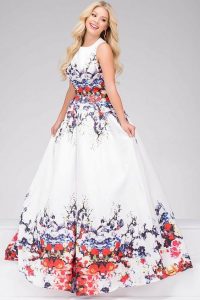Floral Prom Dress Plus Size