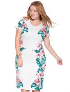 Hawaiian Printed Dress Plus Size