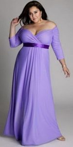 Lavender Plus Size Bridesmaid Dress