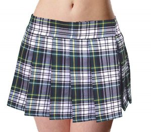Plaid Schoolgirl Skirt In Plus Size