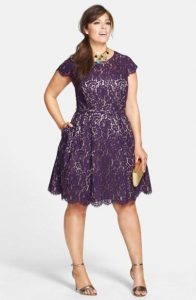 Plus Size Fit And Flare Cocktail Dress