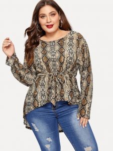 Plus Size High Low Top