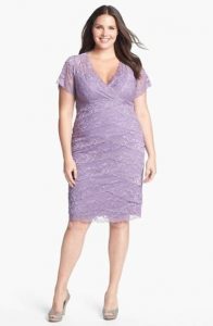 Plus Size Lavender Short Dress