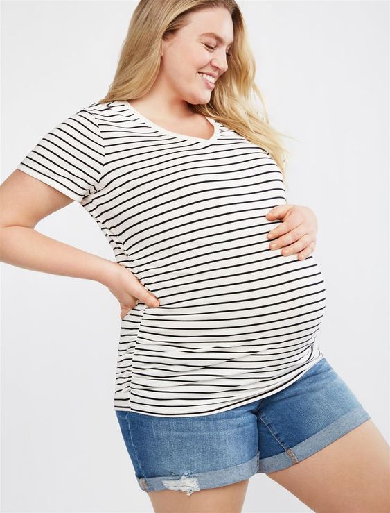 Plus Size Maternity Shorts for Curvy Women – Attire Plus Size