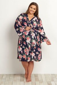 Plus Size Nursing Gown And Robe