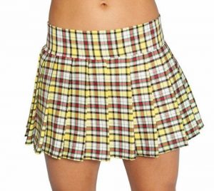 Plus Size Schoolgirl Short Skirt