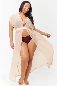 Plus Size Swim Sheer Cover Up