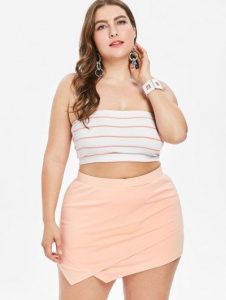 Plus Size Tube Top Dress For Women