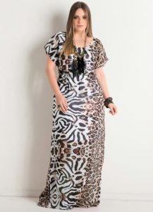 Plus Sized Animal Print Dress