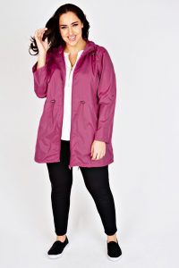 Rain Jacket With Hood Plus Size