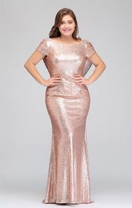 Rose Gold Sequin Bridesmaid Dress
