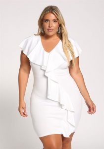 White Plus Size Night Out Dresses