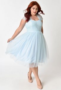 Baby Blue Plus Size Dress