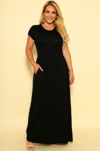 Black T-shirt Maxi Dress