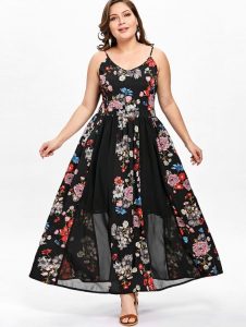 Floral Print Flowy Maxi Dress