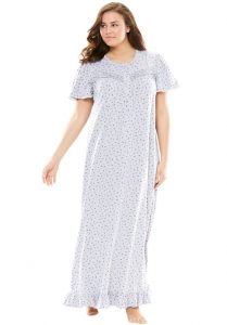 Lace Edge Cotton Night Dresses In XL