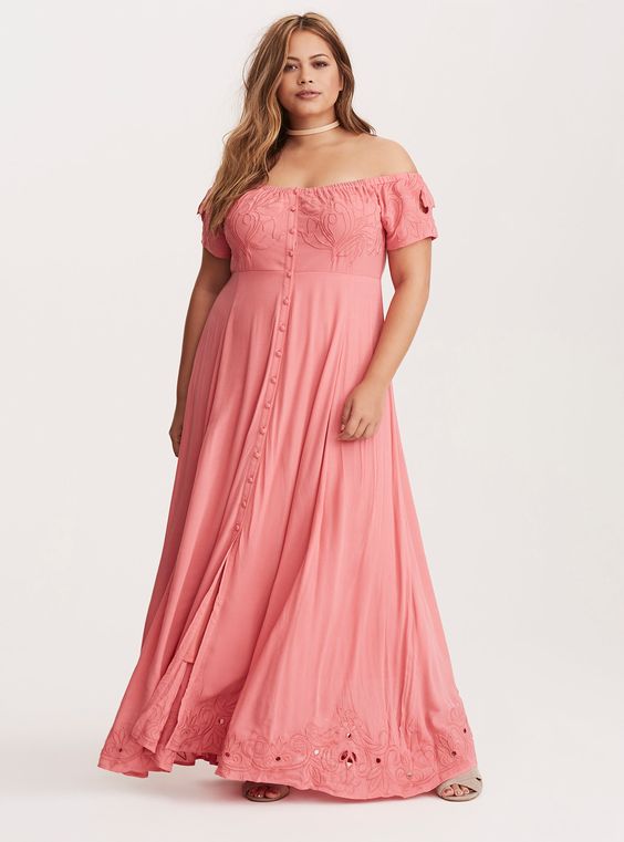 Plus Size Cotton Maxi Dress – Attire Plus Size