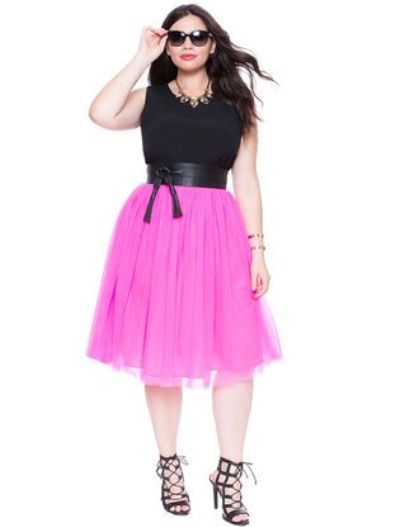 Plus Size Pink Tulle Skirts for Women – Attire Plus Size