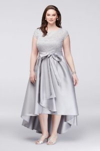 Plus Size Silver Bridesmaid Dresses