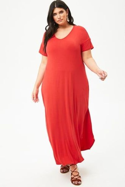 Plus Size T-shirt Maxi Dress – Attire Plus Size