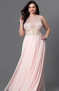 Prom Dress In Blush Pink