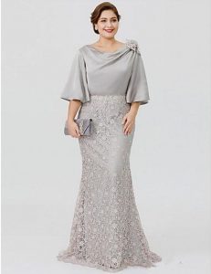 Silver Bridesmaid Dress Plus Size