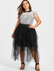 Tiered Tulle Skirts In XL