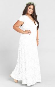 Wedding White Lace Dress Plus Size