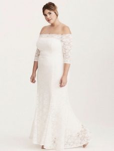White Lace Maxi Gown Plus Size
