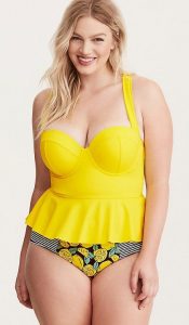 Yelllow Swimsuits Plus Size