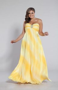 Yellow Maxi Dresses Plus Size