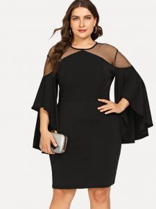 Black Party Dress For Curvy