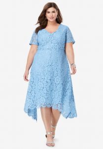 Handkerchief Lace Dress In XL