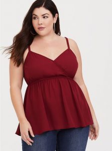 Red Plus Size Party Tunics