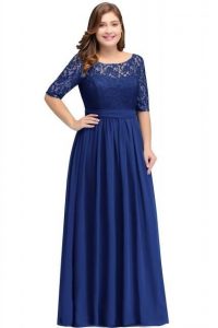 Royal Blue Lace Formal Dress