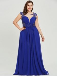 Royal Blue Plus Size Formal Dress
